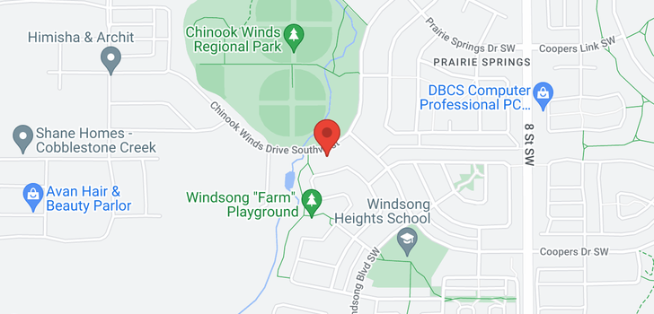 map of 2930 Chinook Winds Drive SW